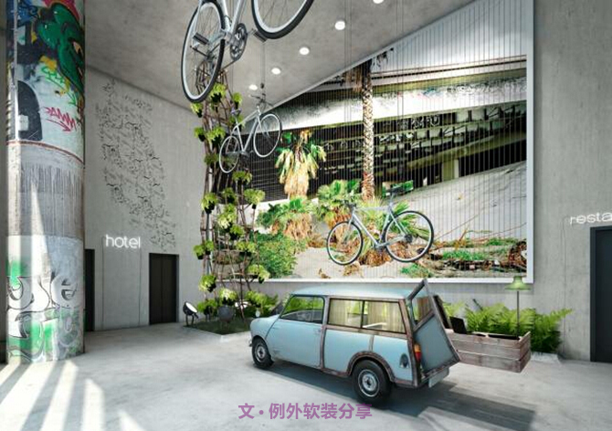 室內設計師一任性，豪車也成裝飾品
